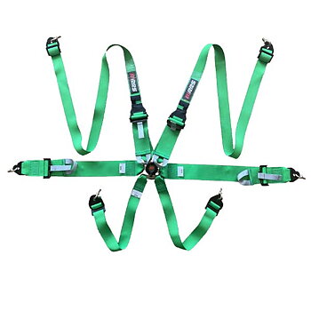 PACK 2 FIA RRS R6 HANS® 2.8 KG - GREEN HARNESSES