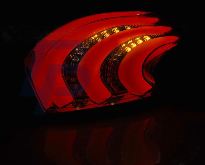 PEUGEOT 208 4.12-06.15 RED SMOKE LED TAILLIGHTS BAR - 4