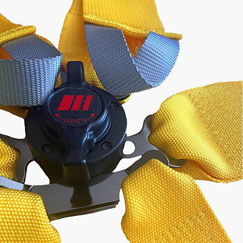 RRS FIA 3" 2" R6 HANS® 2.8KG YELLOW HARNESS