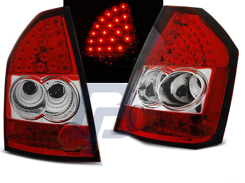 CHRYSLER 300C/300 09-10 RED WHITE LED TAILLIGHTS - 3