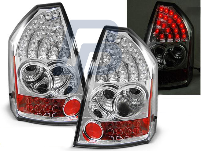 CHRYSLER 300C 05-08 CHROME LED TAILLIGHTS - 2
