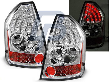 CHRYSLER 300C 05-08 CHROME LED TAILLIGHTS
