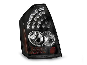 CHRYSLER 300C 05-08 BLACK LED TAILLIGHTS