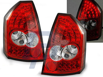 CHRYSLER 300C 05-08 RED WHITE LED TAILLIGHTS