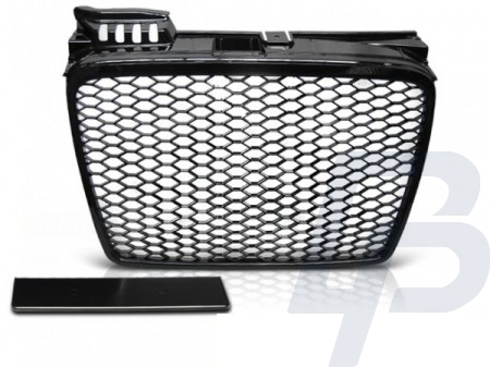 GRILLS GRILL AUDI A4 (B7) RS-TYPE 11.04-03.08 GLOSSY BLACK - 2