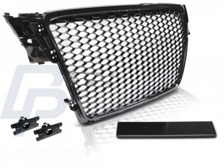 GRILLS GRILL AUDI A4 (B7) RS-TYPE 11.04-03.08 GLOSSY BLACK