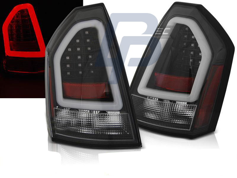 CHRYSLER 300C 05-08 BLACK LED TAILLIGHTS BAR - 4