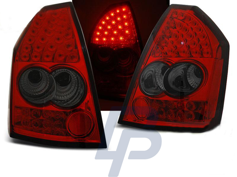 CHRYSLER 300C 05-08 RED SMOKE LED TAILLIGHTS - 5
