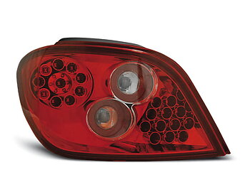 PEUGEOT 307 04.01-07 RED WHITE LED TAILLIGHTS