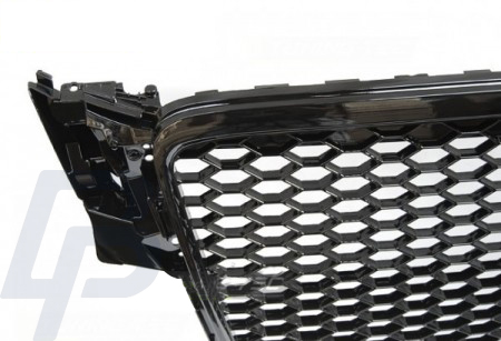GRILLS AUDI A4 B8 08-11 GLOSSY BLACK RS-STYLE - 3