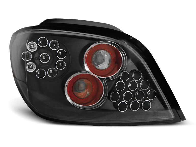 PEUGEOT 307 04.01-07 BLACK LED TAILLIGHTS