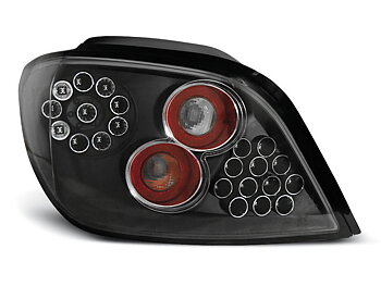 PEUGEOT 307 04.01-07 BLACK LED TAILLIGHTS