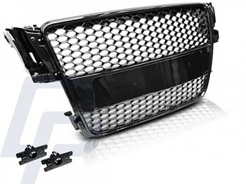 GRILLS AUDI A5 07-06.11 GLOSSY BLACK RS-STYLE