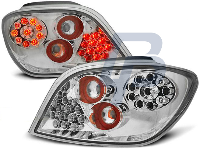 PEUGEOT 307 04.01-07 CHROME LED TAILLIGHTS - 3