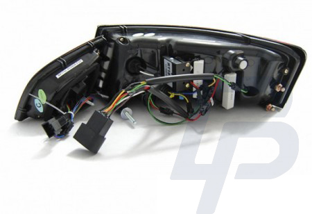 LED TAILLIGHTS AUDI A6 08-11 SEDAN BLACK SMOKE LED BAR SEQ - 5