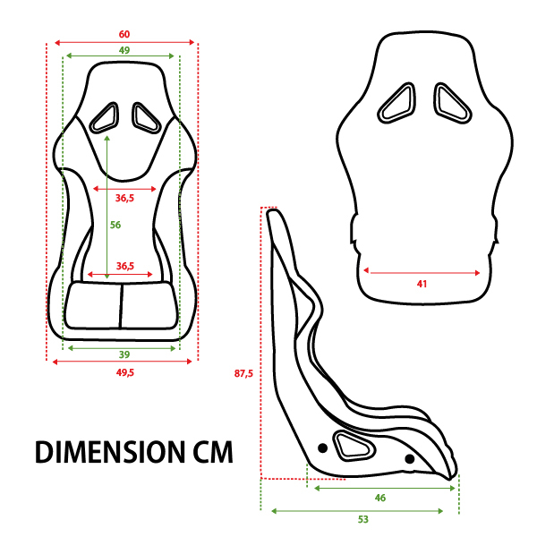 PACK FIA RRS CONFORT RACING SEAT + FIA RRS ONE HANS® 6 POINTS RED HARNESS - 6