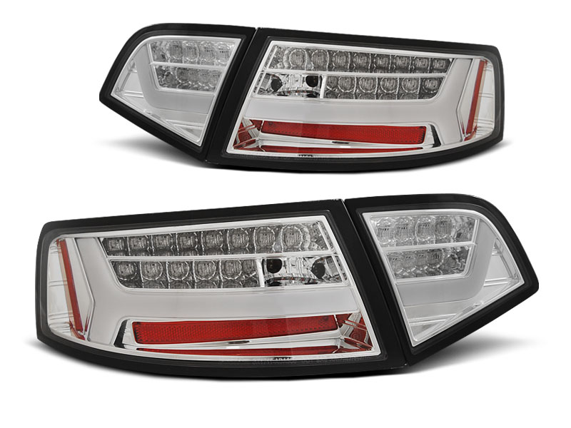 AUDI A6 08-11 SEDAN CHROME LED BAR SEQ BAKLAMPOR