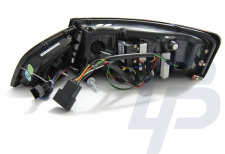 LED TAILLIGHTS AUDI A6 08-11 SEDAN RED SMOKE LED BAR SEQ - 5