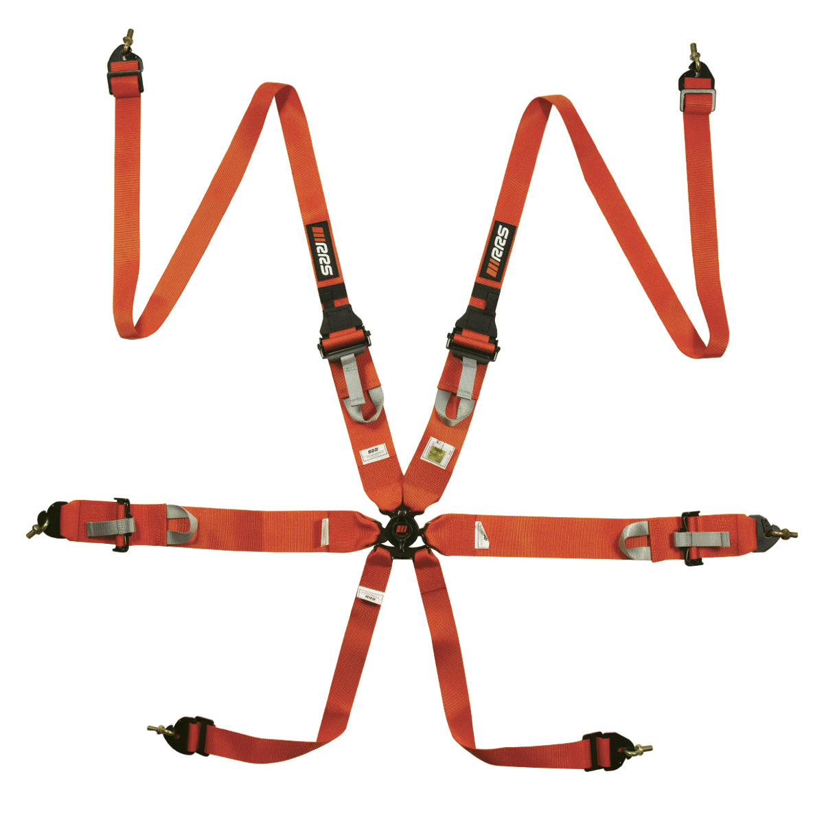 RRS FIA 3" 2" R6 HANS® 2.8KG ORANGE HARNESS