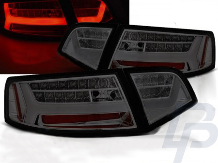 AUDI A6 08-11 SEDAN RÖKTONADE LED BAR SEQ BAKLAMPOR