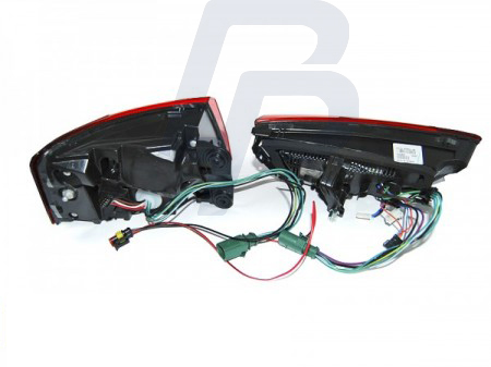 LED TAILLIGHTS AUDI A6 C7 11-14 LIMOUSINE  RED WHITE LED BAR SEQ - 4