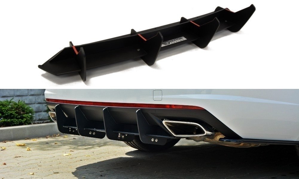 Rear Diffuser Skoda Octavia VRS MK3/ MK3.5 Hatchback/ Estate - 4