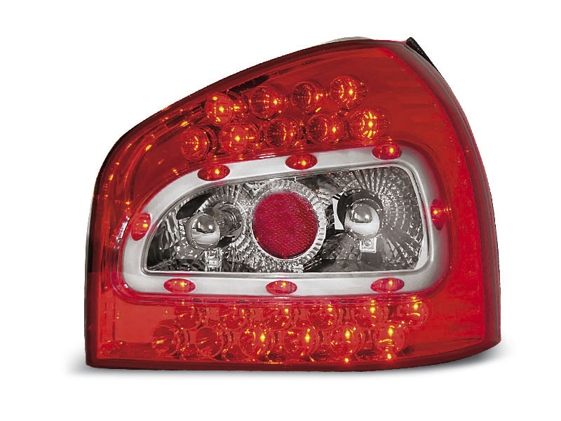 AUDI A3 08.96-08.00 RED WHITE LED TAILLIGHTS