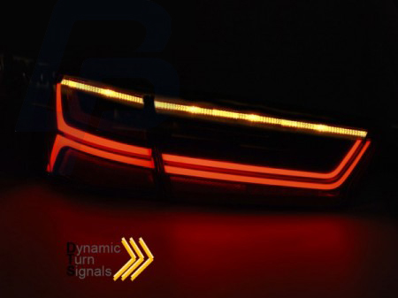 LED TAILLIGHTS AUDI A6 C7 11-14 LIMOUSINE SMOKE LED BAR SEQ - 2