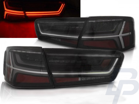 LED TAILLIGHTS AUDI A6 C7 11-14 LIMOUSINE SMOKE LED BAR SEQ