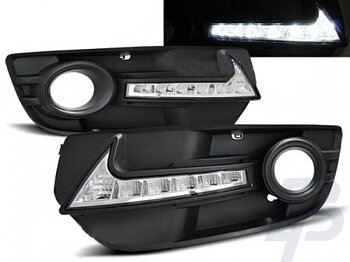 FOG LIGHTS RAMKA HALOGEN??W Z DIODAMI LED AUDI Q5 08-12  BLACK