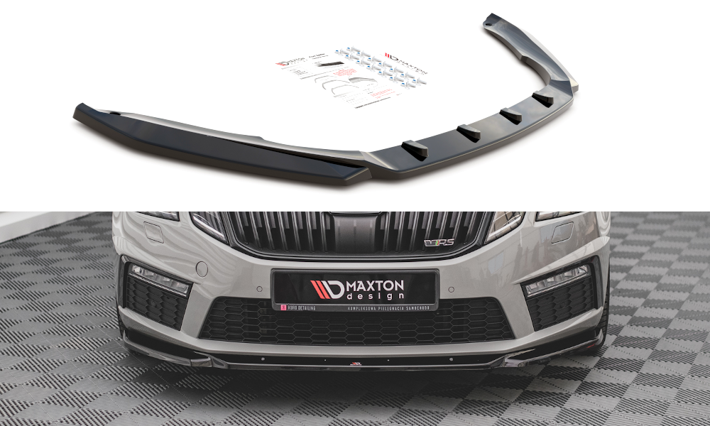 Front Splitter V.3 Skoda Octavia RS Mk3 Facelift (2016-2019)