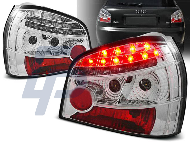 AUDI A3 08.96-08.00 KROMADE LED BAKLAMPOR - 2