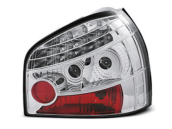 AUDI A3 08.96-08.00 CHROME LED TAILLIGHTS