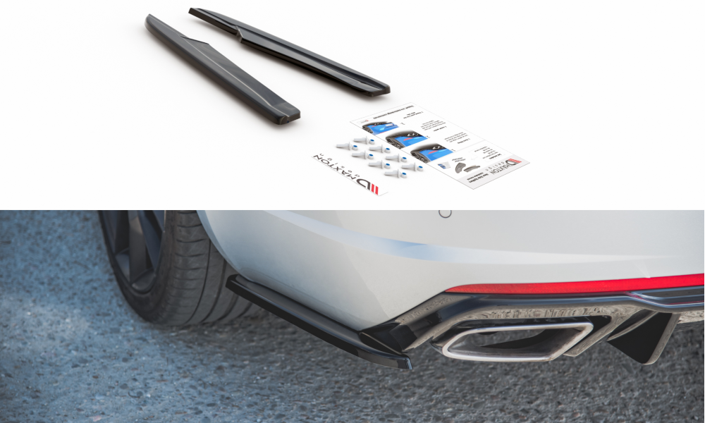 Rear Side Diffusers V.2 Skoda Octavia VRS MK3/MK3.5 Hatchback/ Estate
