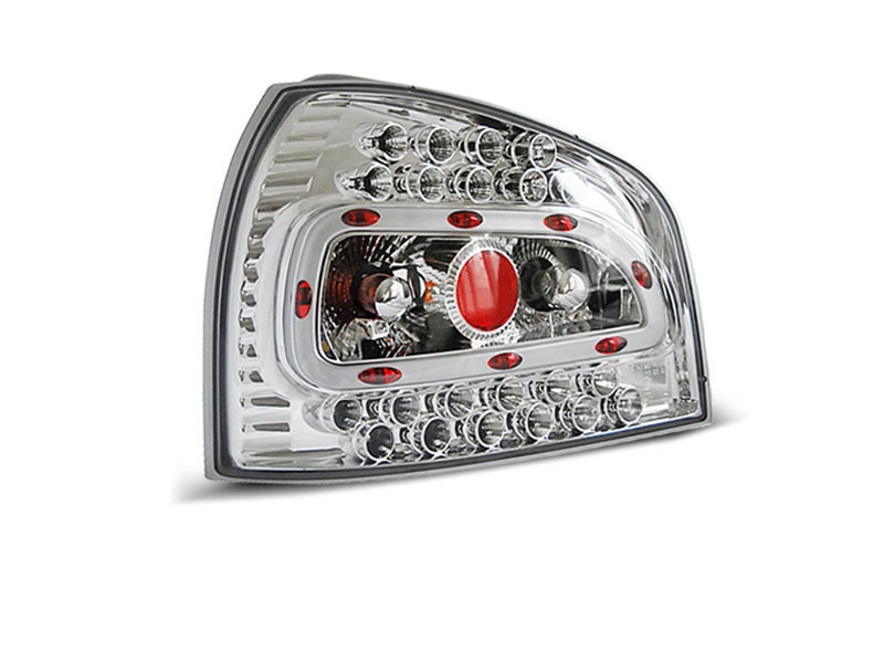 AUDI A3 08.96-08.00 CHROME LED TAILLIGHTS