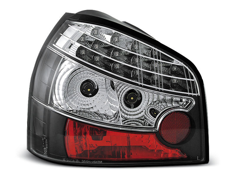 AUDI A3 08.96-08.00 BLACK LED TAILLIGHTS