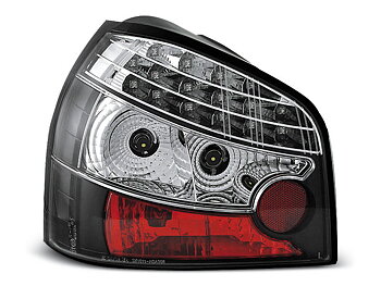 AUDI A3 08.96-08.00 BLACK LED TAILLIGHTS