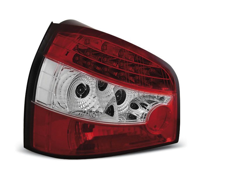 AUDI A3 09.96- 08.00 RED WHITE LED TAILLIGHTS