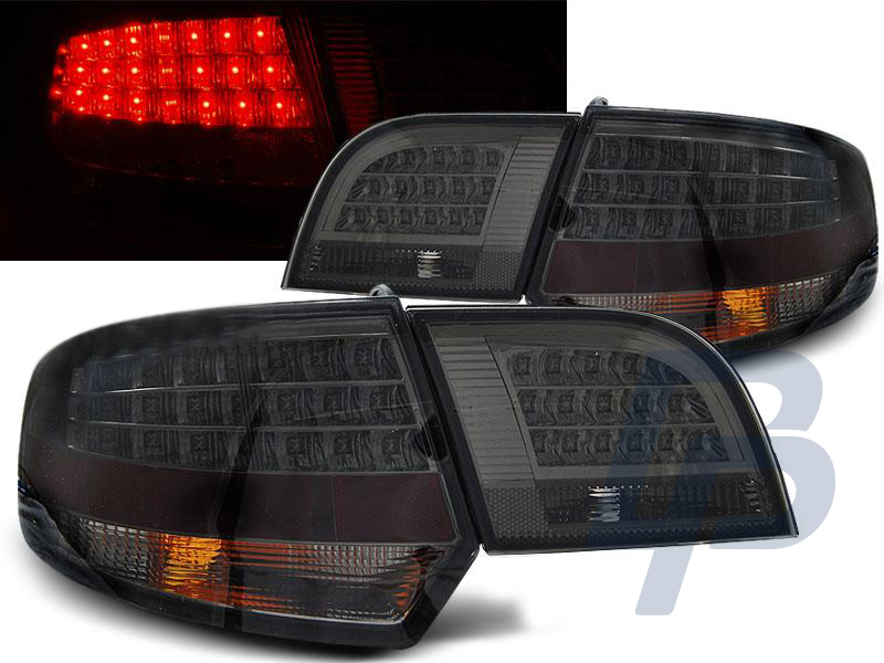 AUDI A3 8P 04-08 SPORTBACK RÖKTONADE LED BAKLAMPOR - 3