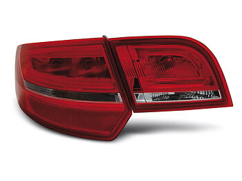 AUDI A3 8P 04-08 SPORTBACK RED WHITE LED TAILLIGHTS