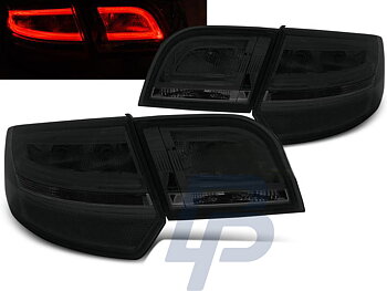 AUDI A3 8P 04-08 SPORTBACK RED SMOKE LED TAILLIGHTS