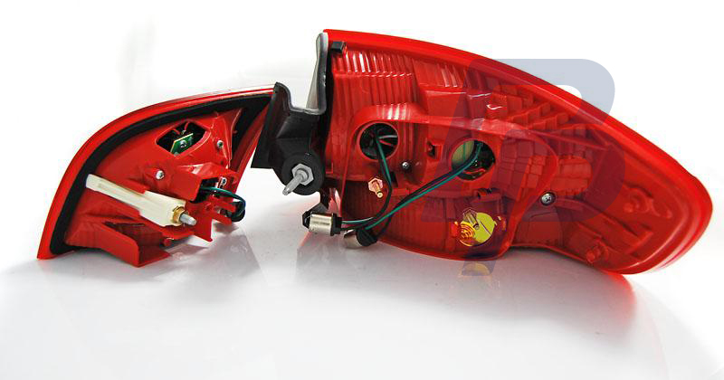 AUDI A3 8P 04-08 SPORTBACK RED WHITE LED TAILLIGHTS - 2