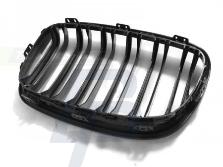 GRILLS BMW F20 F21 11-12.14 GLOSSY BLACK DOUBLE BAR M-LOOK - 4