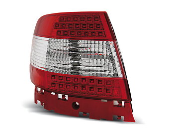 AUDI A4 11.94-09.00 RED WHITE LED TAILLIGHTS