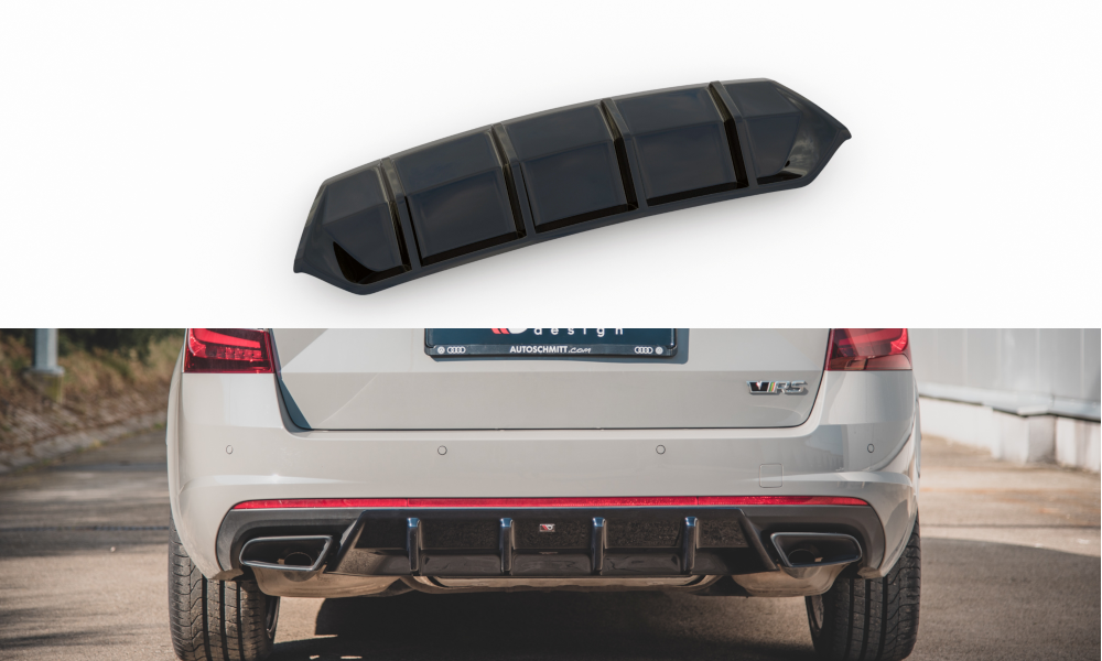 Rear Valance V.1 Skoda Octavia VRS MK3/ MK3.5 Hatchback / Estate