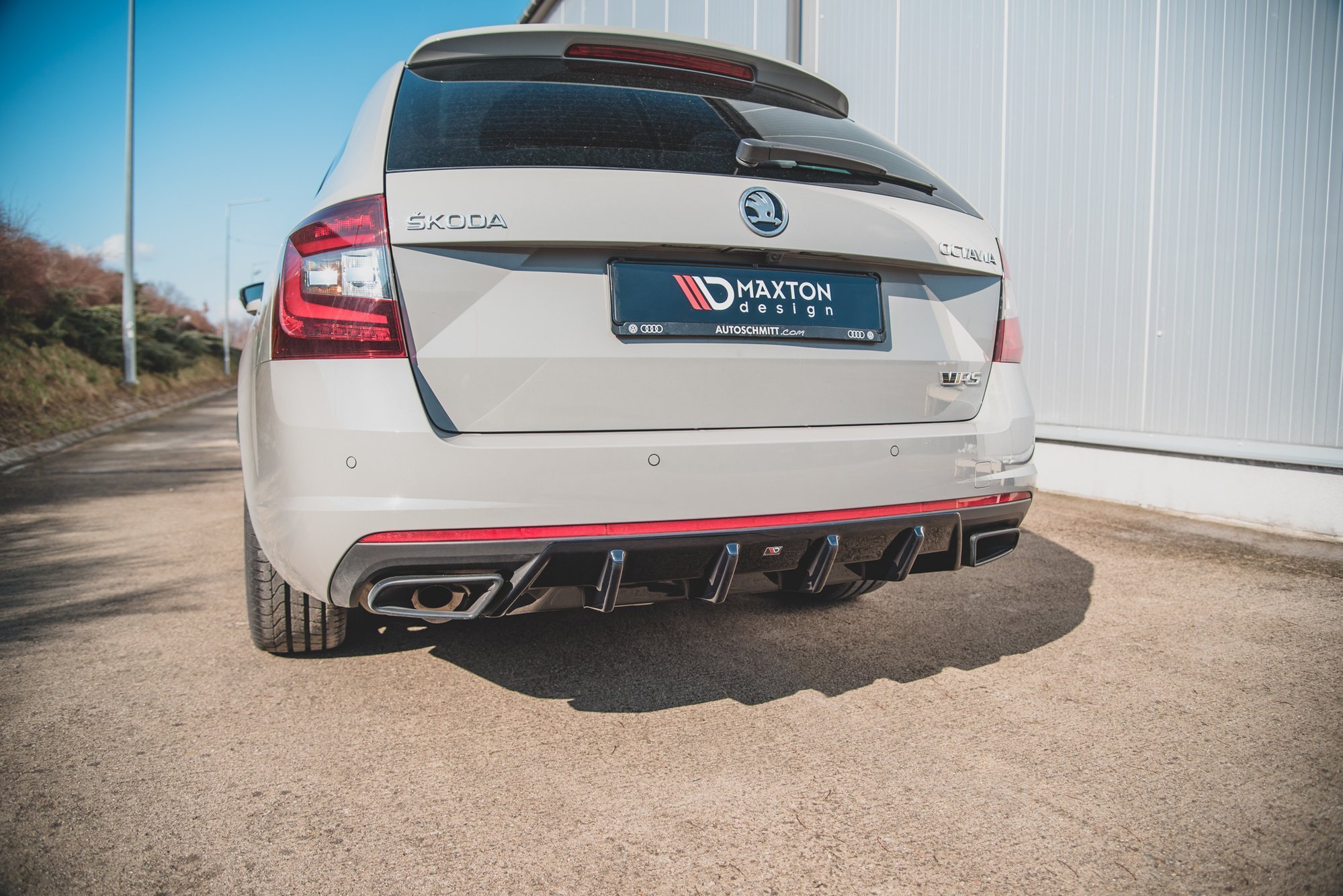 Rear Valance V.1 Skoda Octavia VRS MK3/ MK3.5 Hatchback / Estate - 4