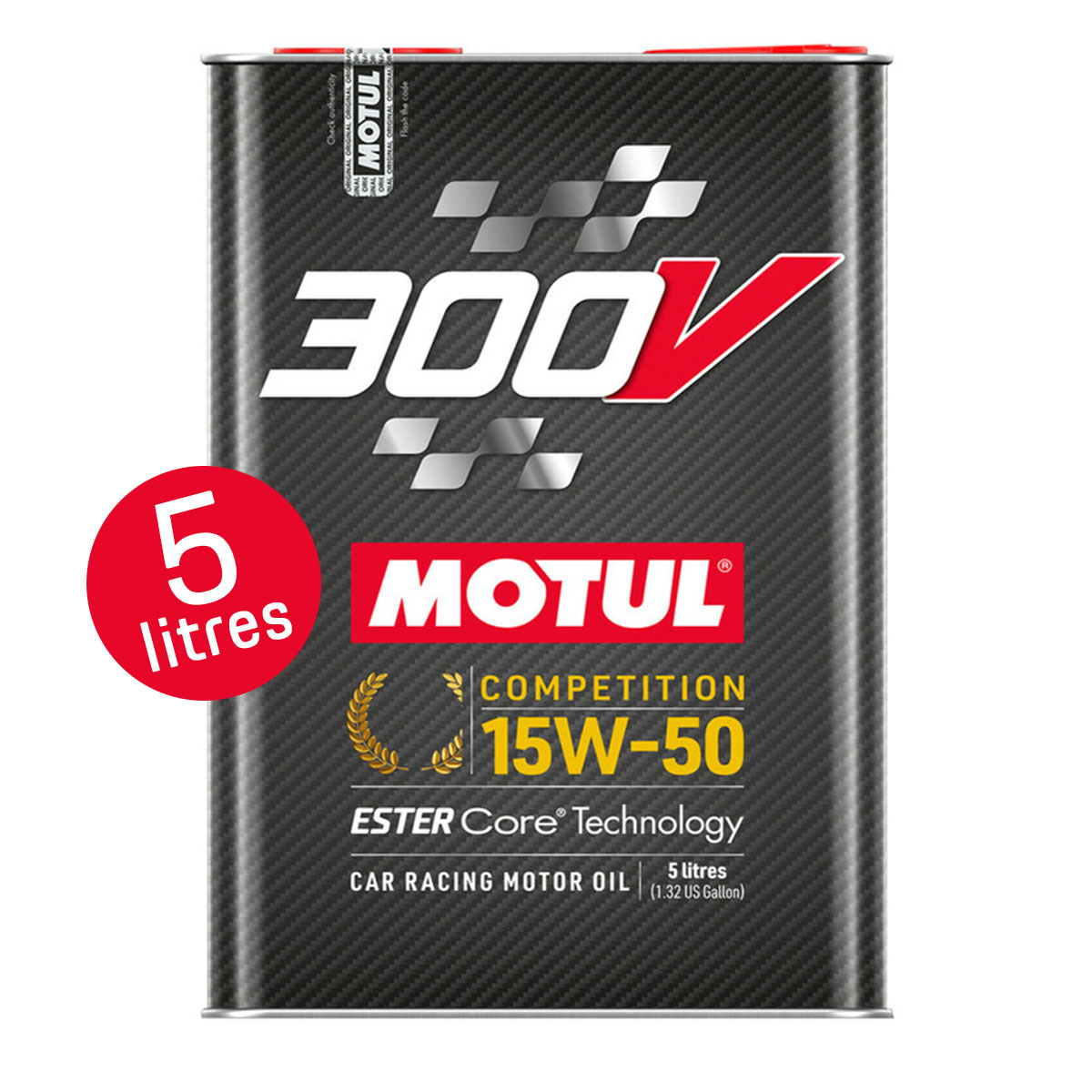MOTUL 300V COMPÉTITION 15W50 ESTER CORE (5 LITERS)