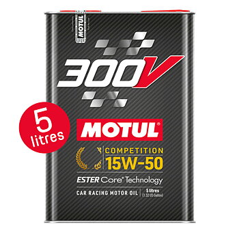 MOTUL 300V COMPÉTITION 15W50 ESTER CORE (5 LITERS)