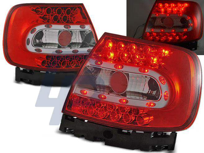 AUDI A4 B5 11.94-10.00 RED WHITE LED TAILLIGHTS - 2