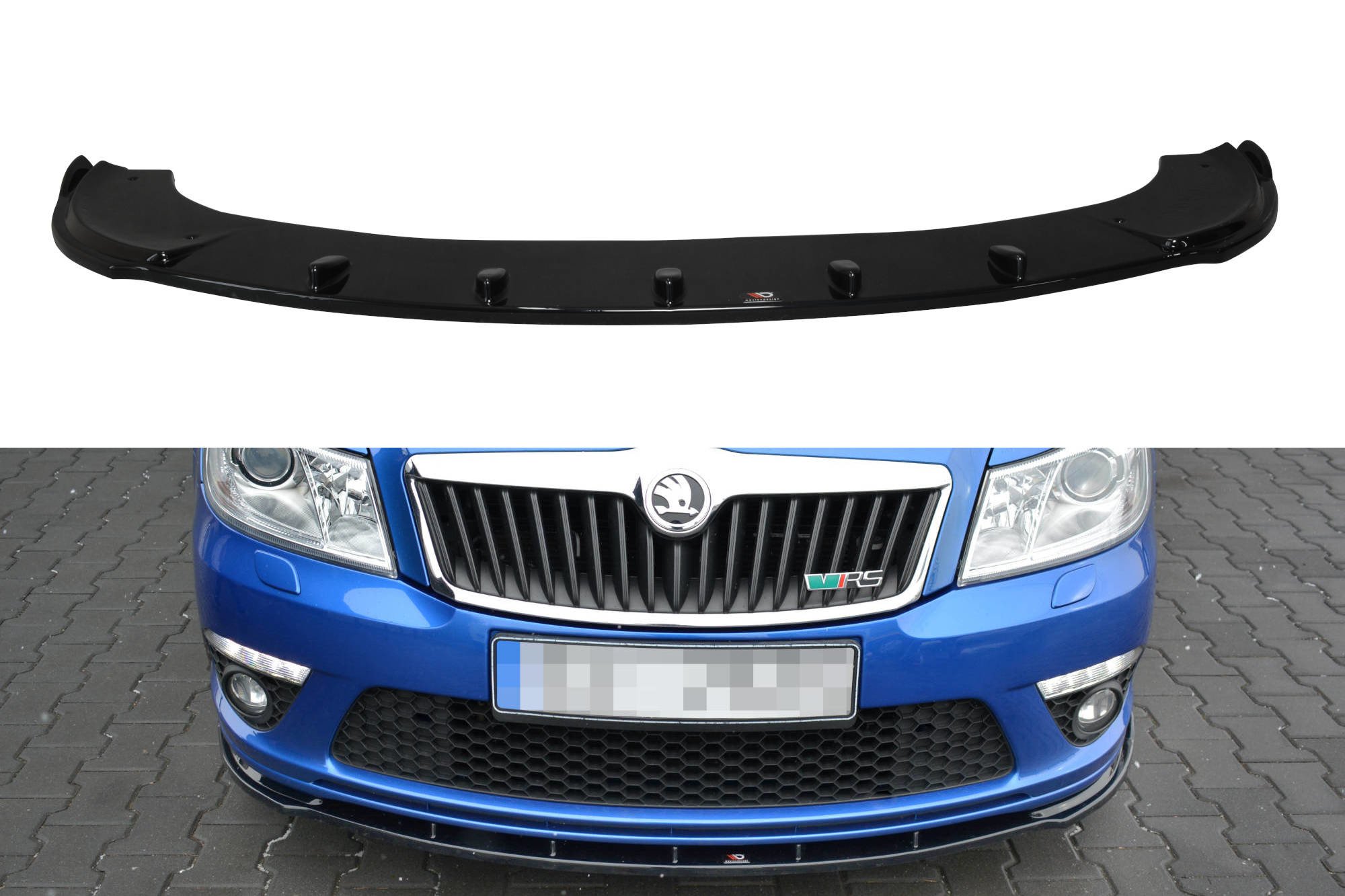 Front Splitter V.1 Skoda Octavia MK2 VRS Facelift (2008-2013)